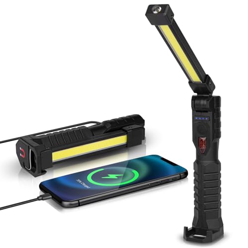 Rechargeable Magnetic Foldable LED Work Light 800 Lumens F46076