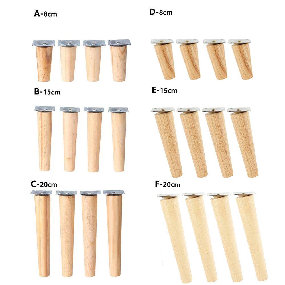 Tapered Wooden Furniture Legs 20CM M9072