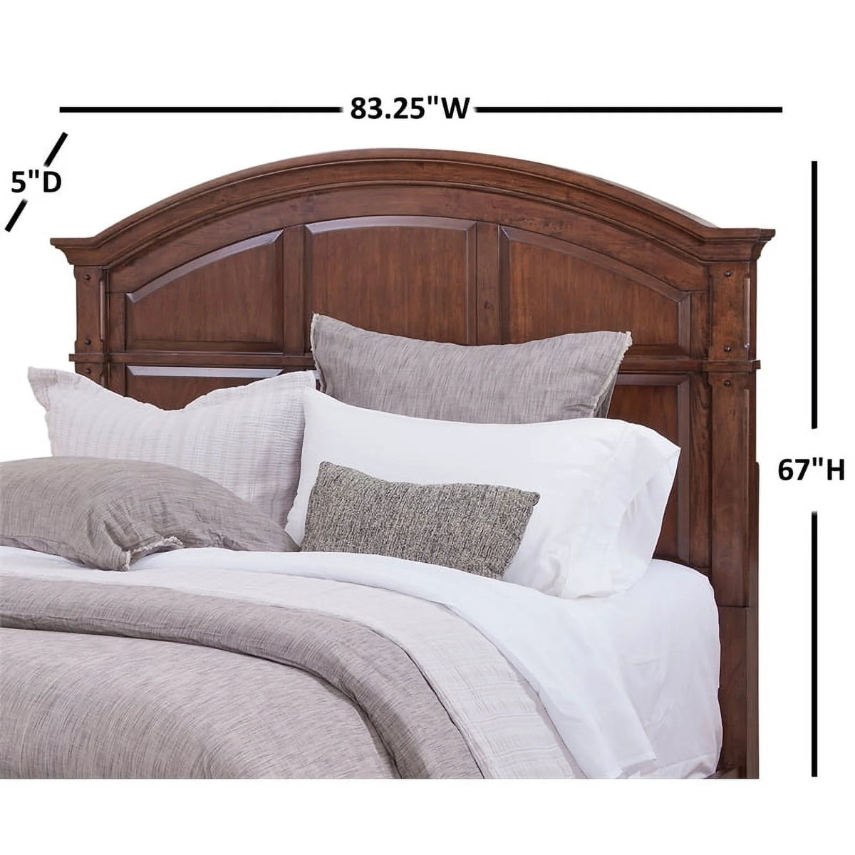 King Size Wood Panel Headboard D36305