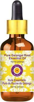 Pure Galangal Root Essential Oil with Glass Dropper Steam Distilled 50ml F83587
