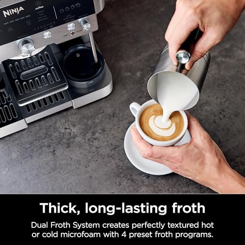Espresso Machine and Drip Coffee Maker with Coffee Grinder and Milk Frother B405