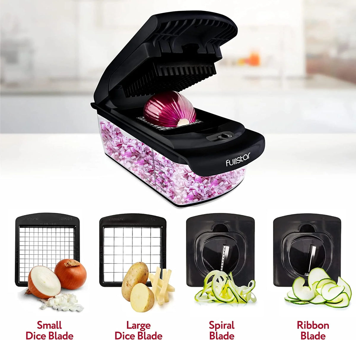Vegetable Chopper with Container 4 Blades H59131