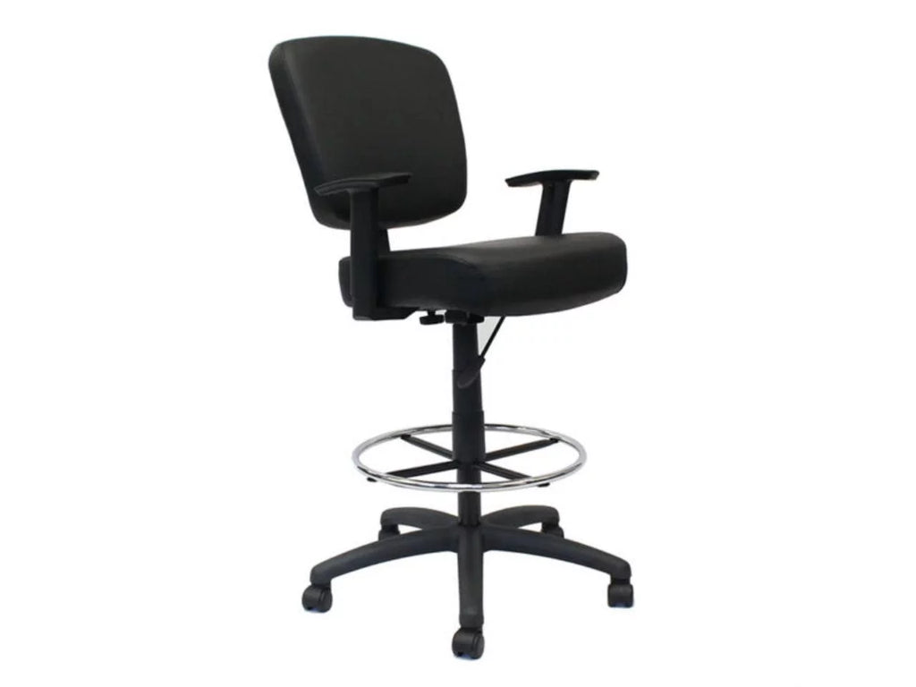 Black Oversized Task Chair Stool P39239