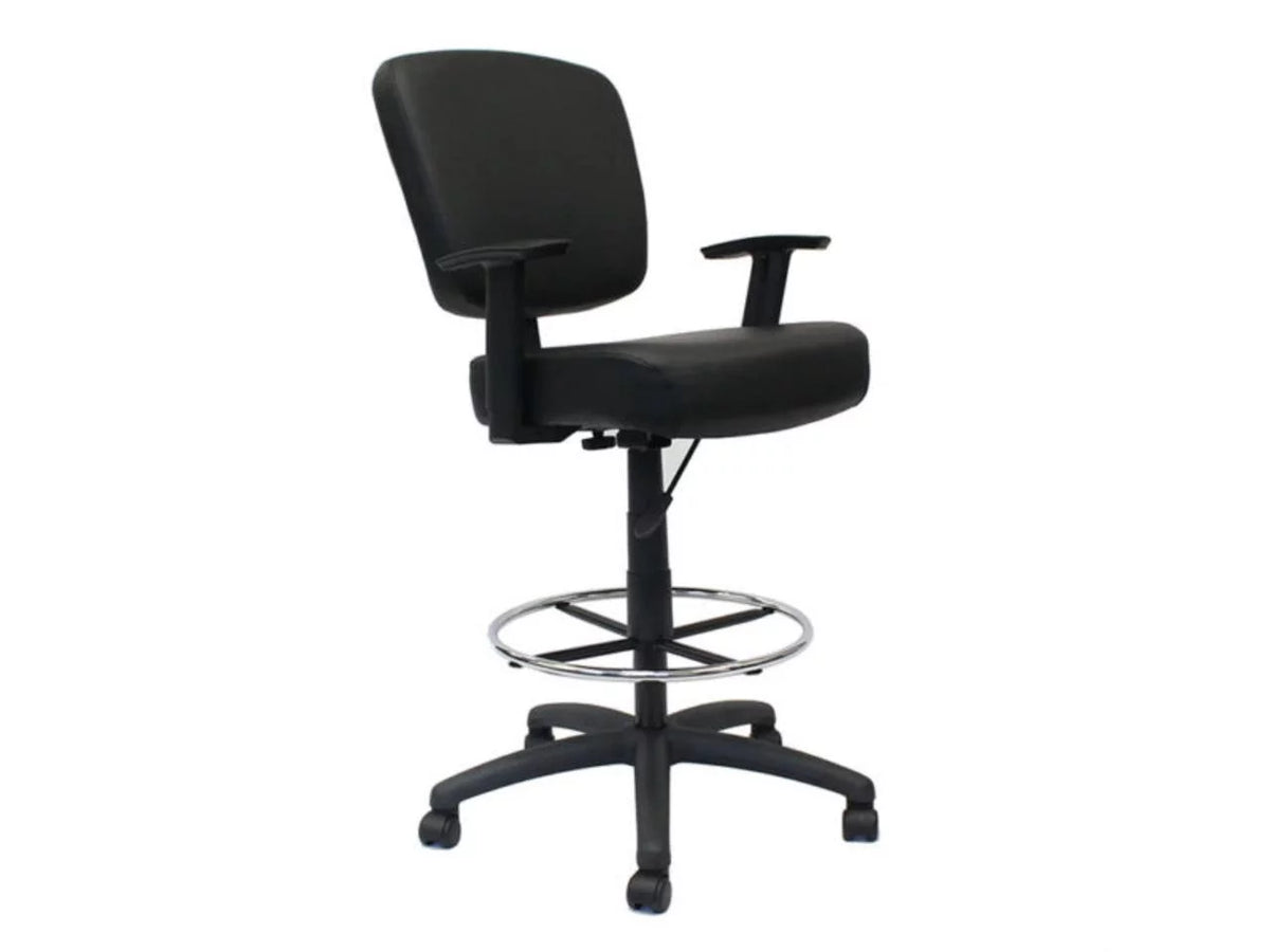 Black Oversized Task Chair Stool P39239