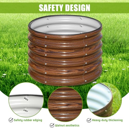 2 PCS Round Galvanized Raised Garden Bed O373168