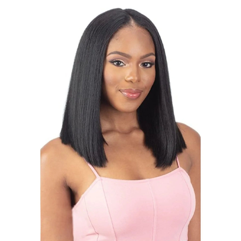 U Part Wig Natural Yaky Straight 14" X51930