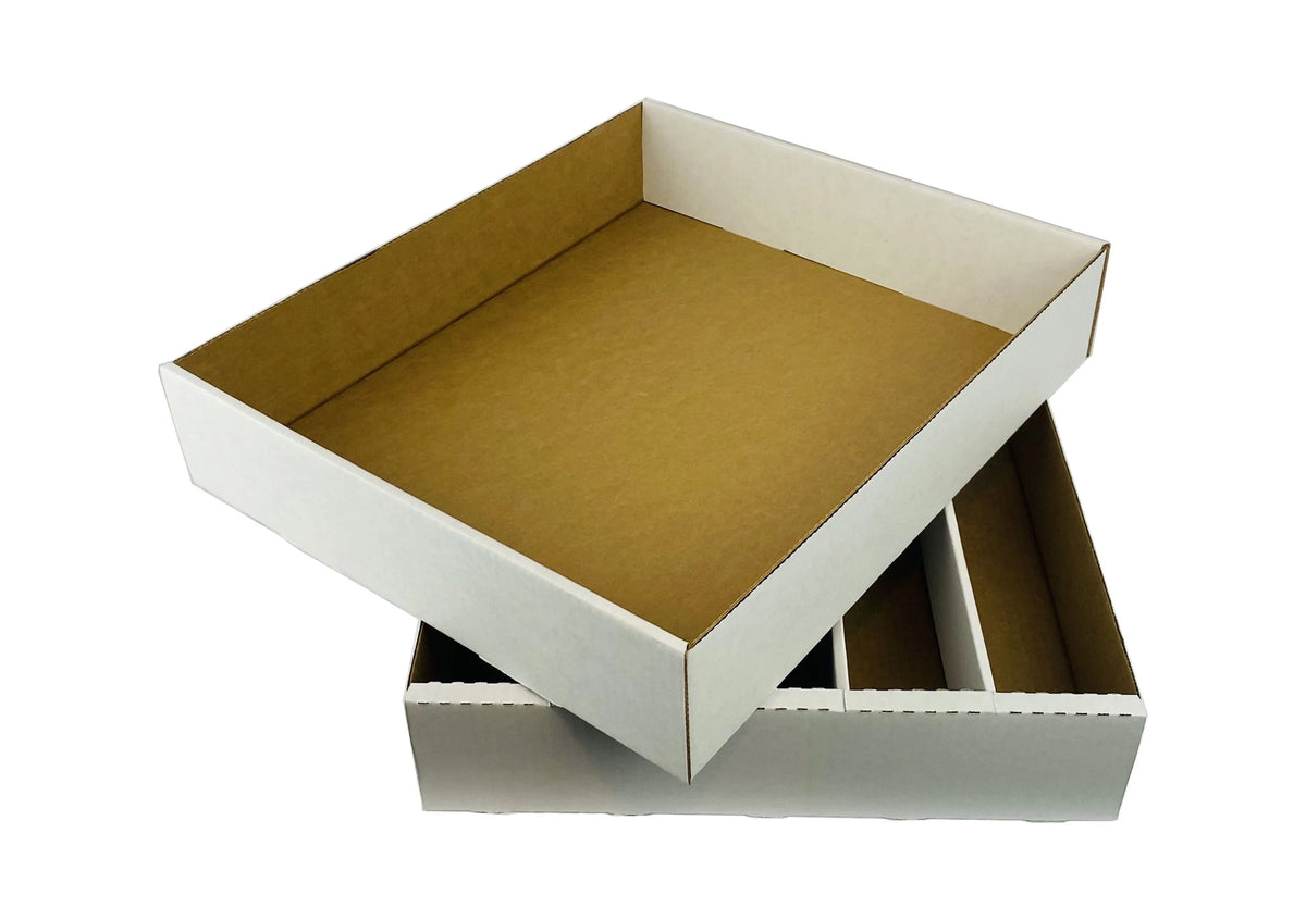 25 - 5000ct 5-Row Cardboard Trading Card Storage Boxes F991562