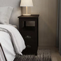 Narrow End Table with 2 Drawers and 1 Open Shelf M204