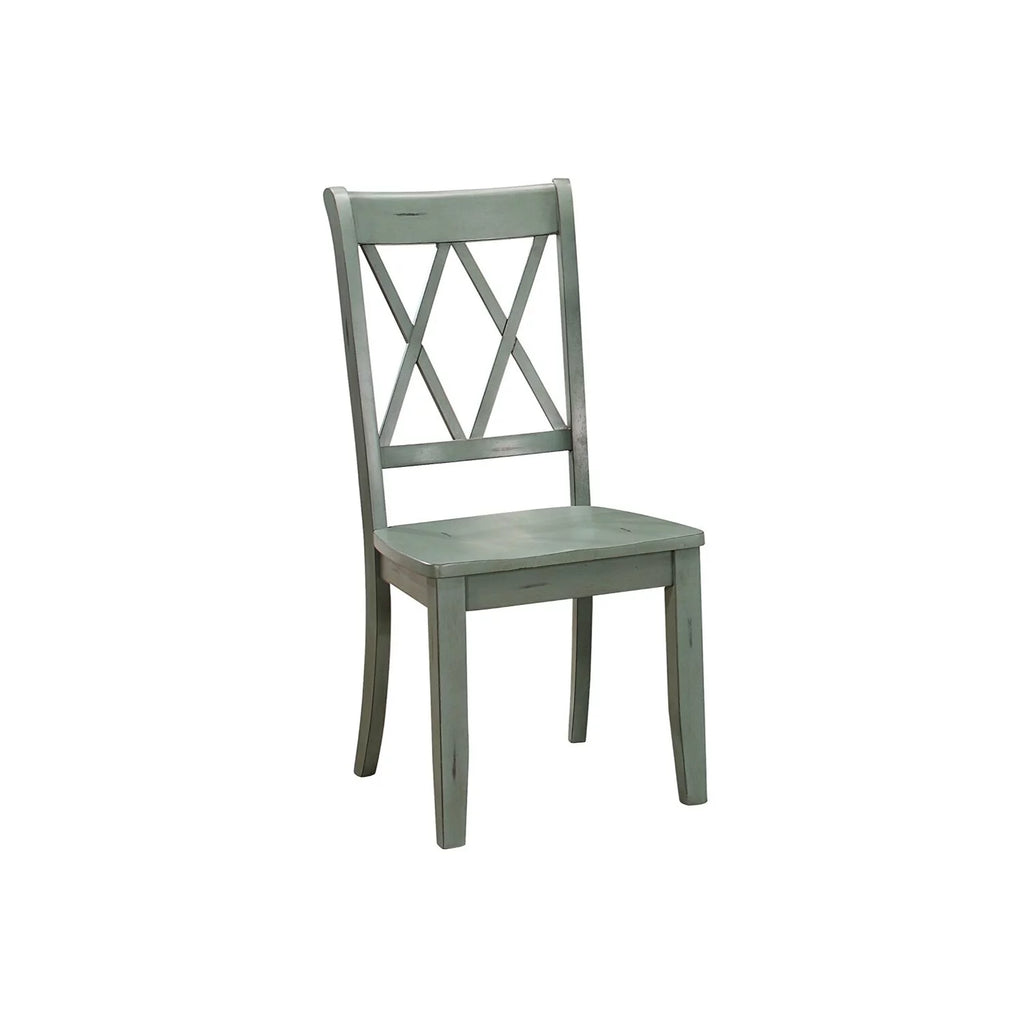 Teal Blue Set of 2 Side Chair W5525
