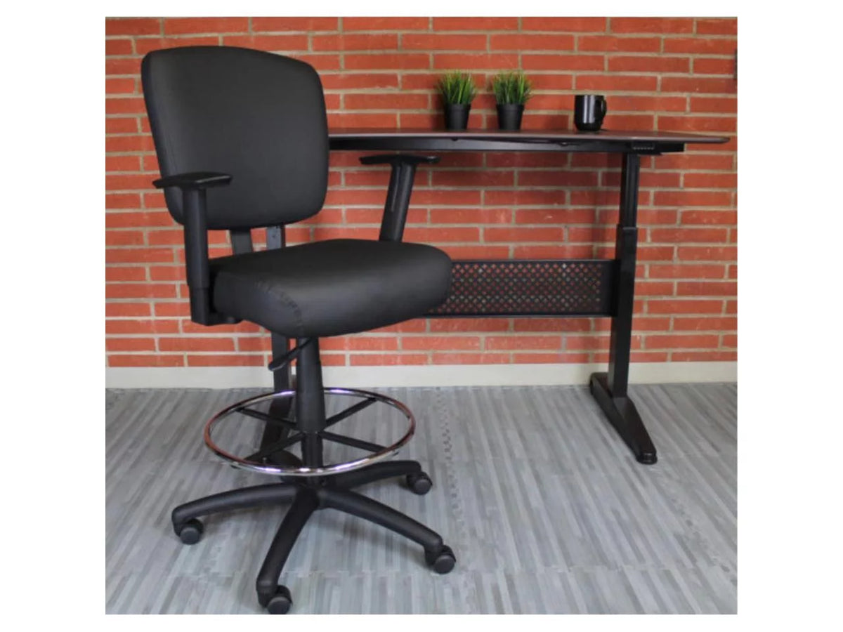 Black Oversized Task Chair Stool P39239