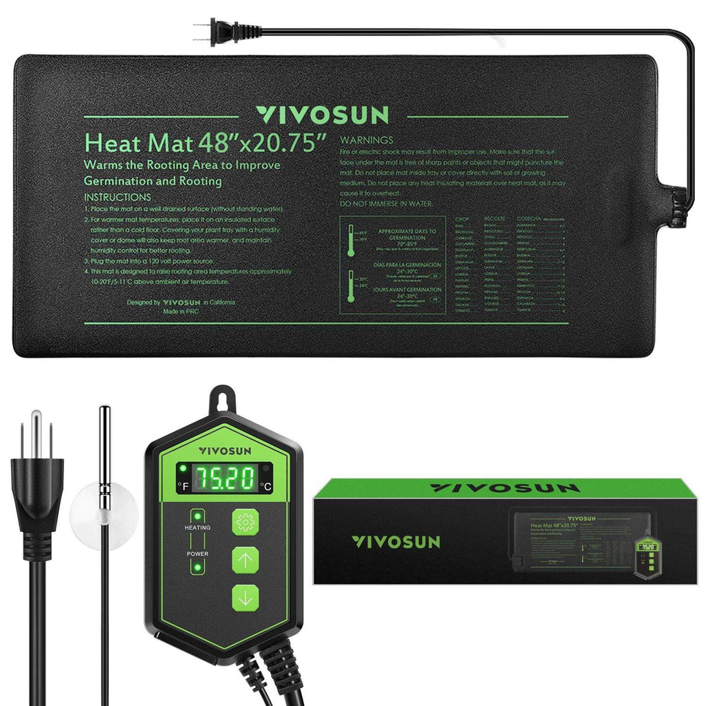 Seedling Heat Mat and Digital Thermostat Combo Set O6481