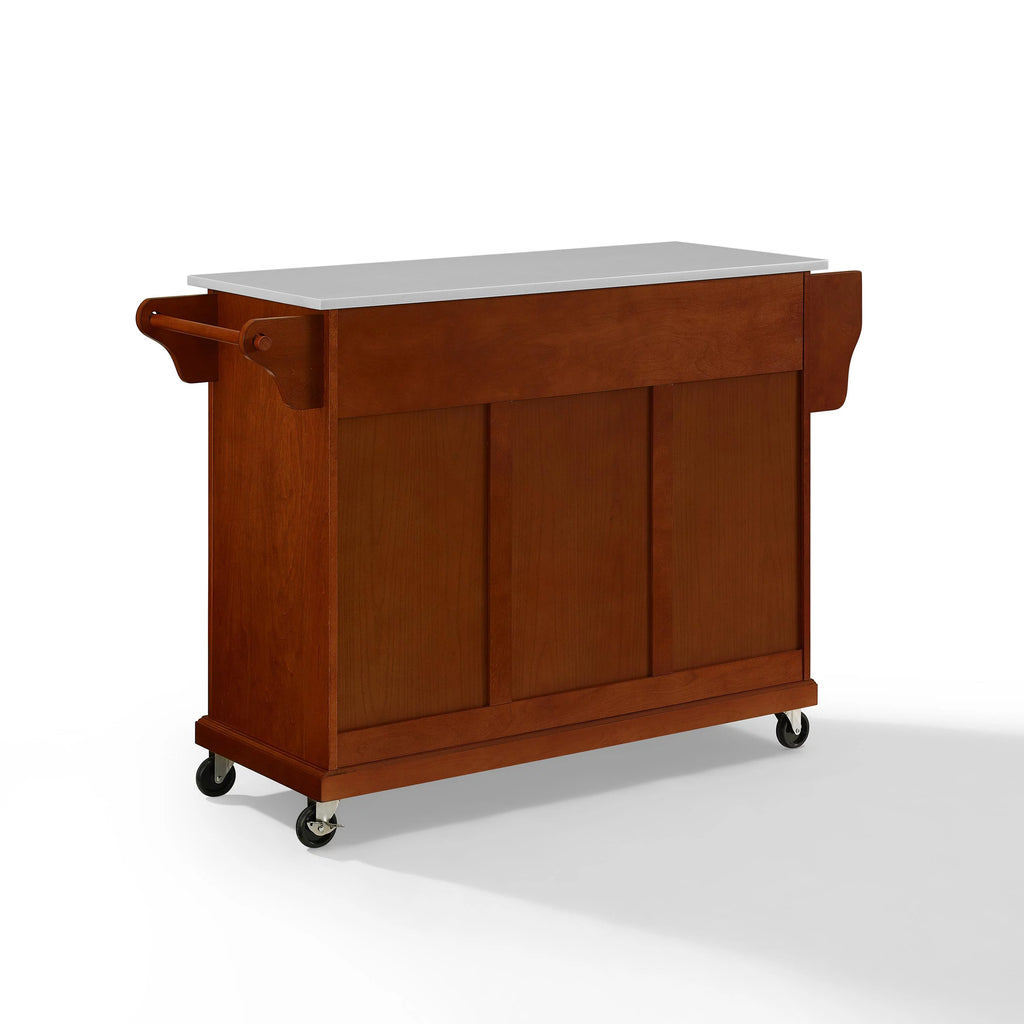 Wood Granite Top Kitchen Cart G43385