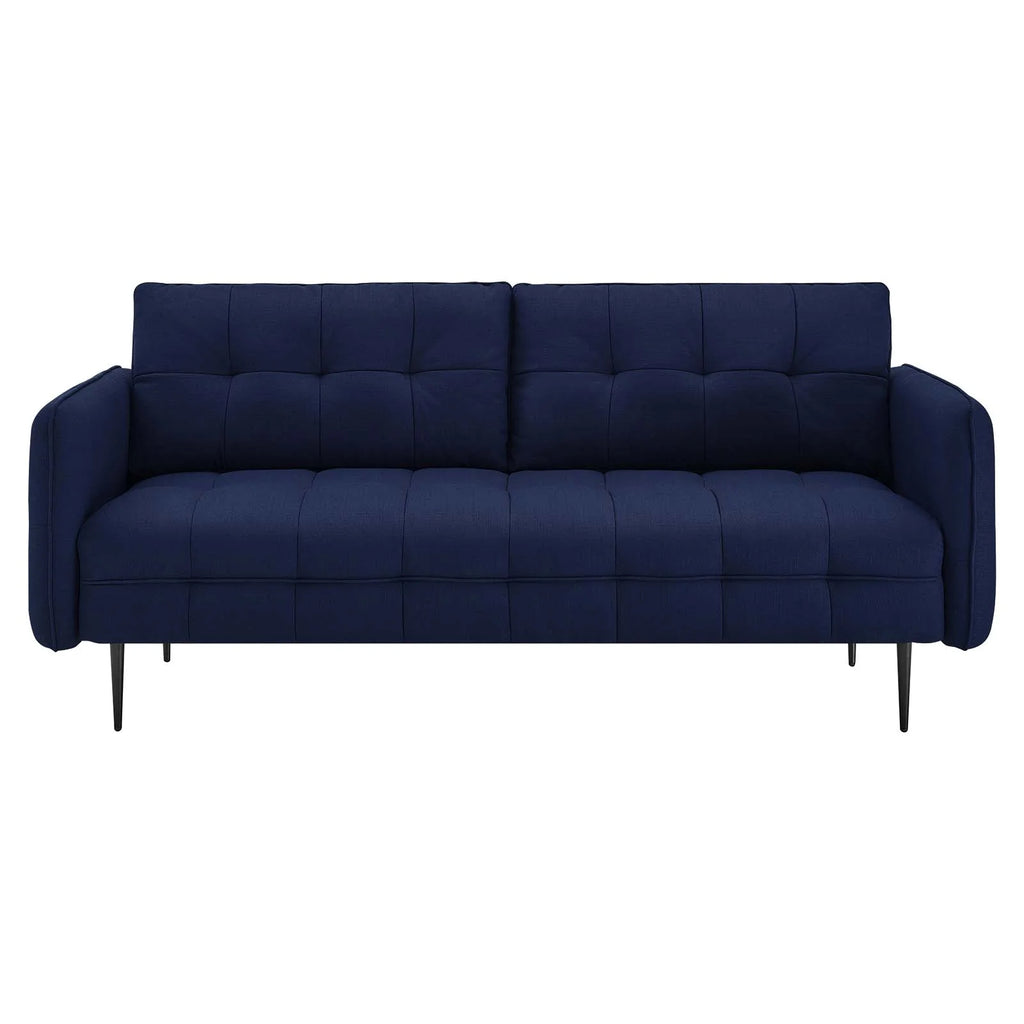 Royal Blue Tufted Fabric Sofa J907909