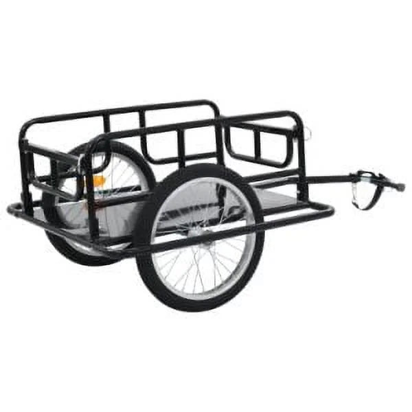 Bike Cargo Trailer Steel Black D969848