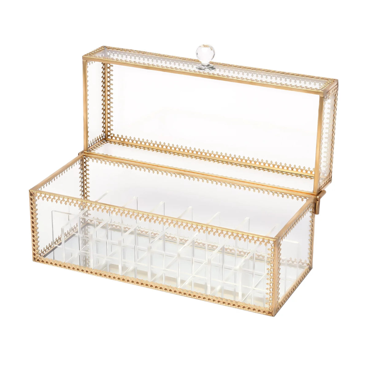 Clear 24-Grid Lipstick Storage Case H794998