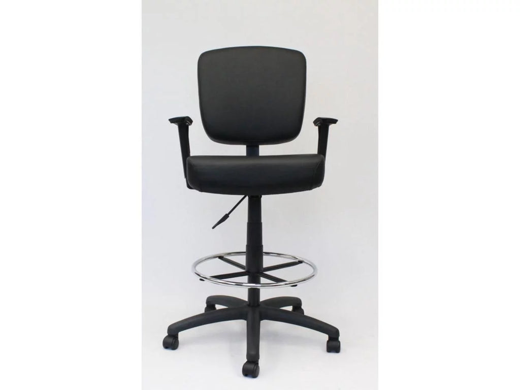 Black Oversized Task Chair Stool P39239