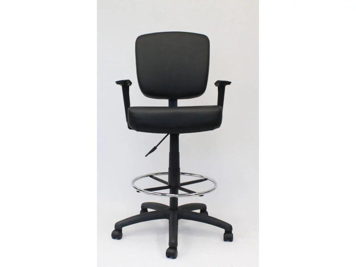 Black Oversized Task Chair Stool P39239