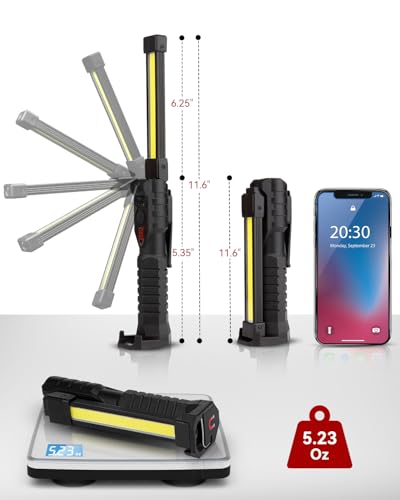Rechargeable Magnetic Foldable LED Work Light 800 Lumens F46076