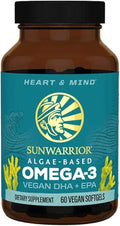 Vegan Omega 3 DHA & EPA Algal Oil Supplement 60 Count D8953