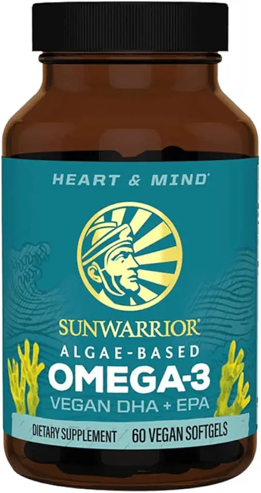 Vegan Omega 3 DHA & EPA Algal Oil Supplement 60 Count D8953