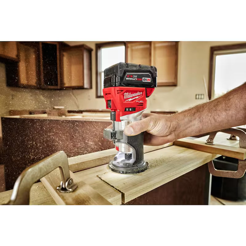 18V Lithium-Ion Brushless Cordless Compact Router with 5.0 Ah Battery N69214