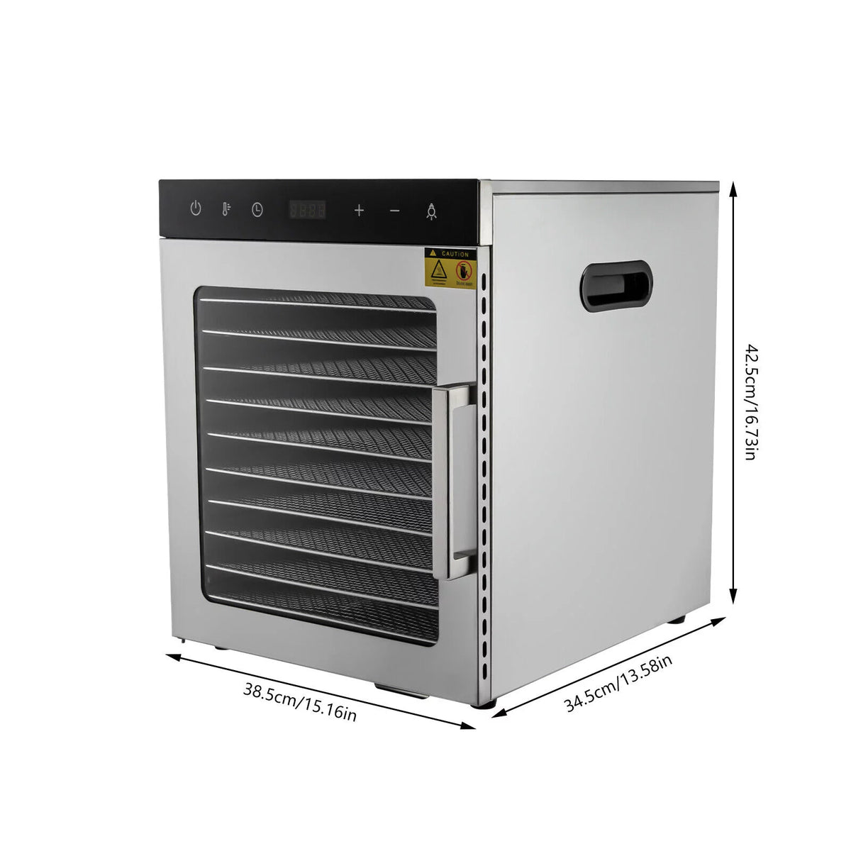 10 Trays Stainless Steel Food Dehydrator with Timer C1445