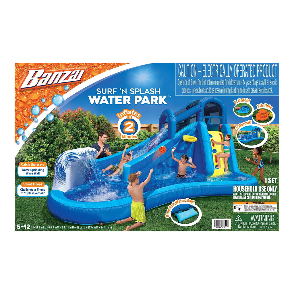 Inflatable Outdoor Backyard Water Slide Splash Toy D528351