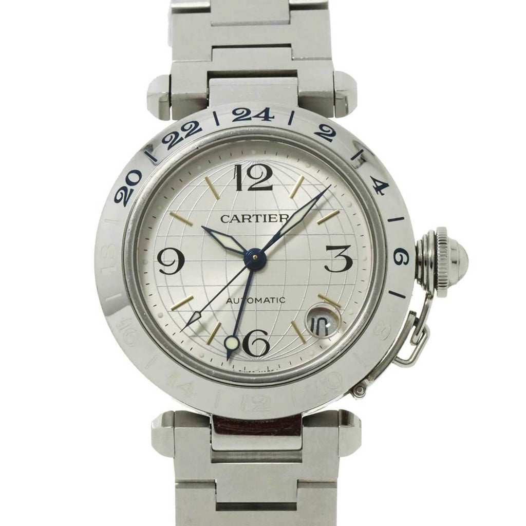 Pre-Owned Silver Dial Automatic GMT Watch S172