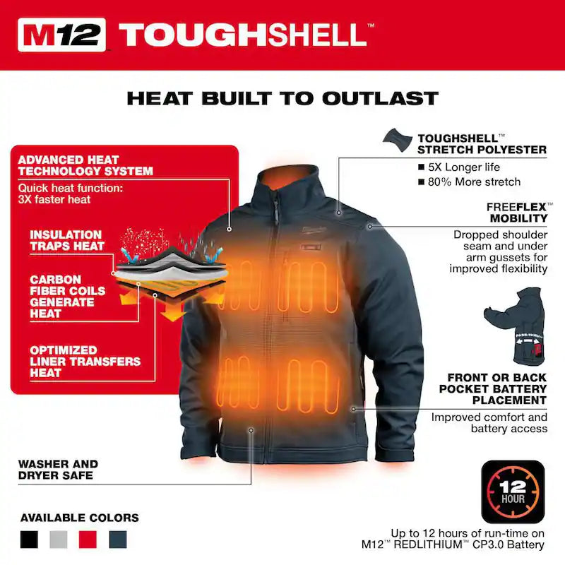 Gray Heated Jacket K874