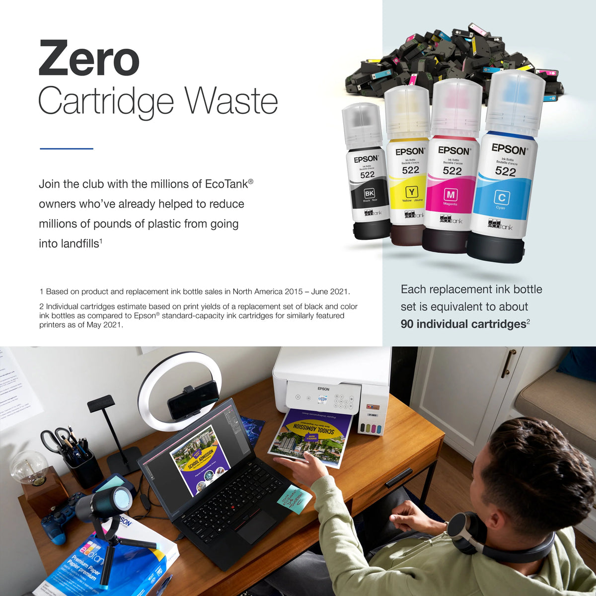 Wireless All-in-One Cartridge-Free Printer I77653