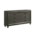 Black 6-Drawer Dresser T903