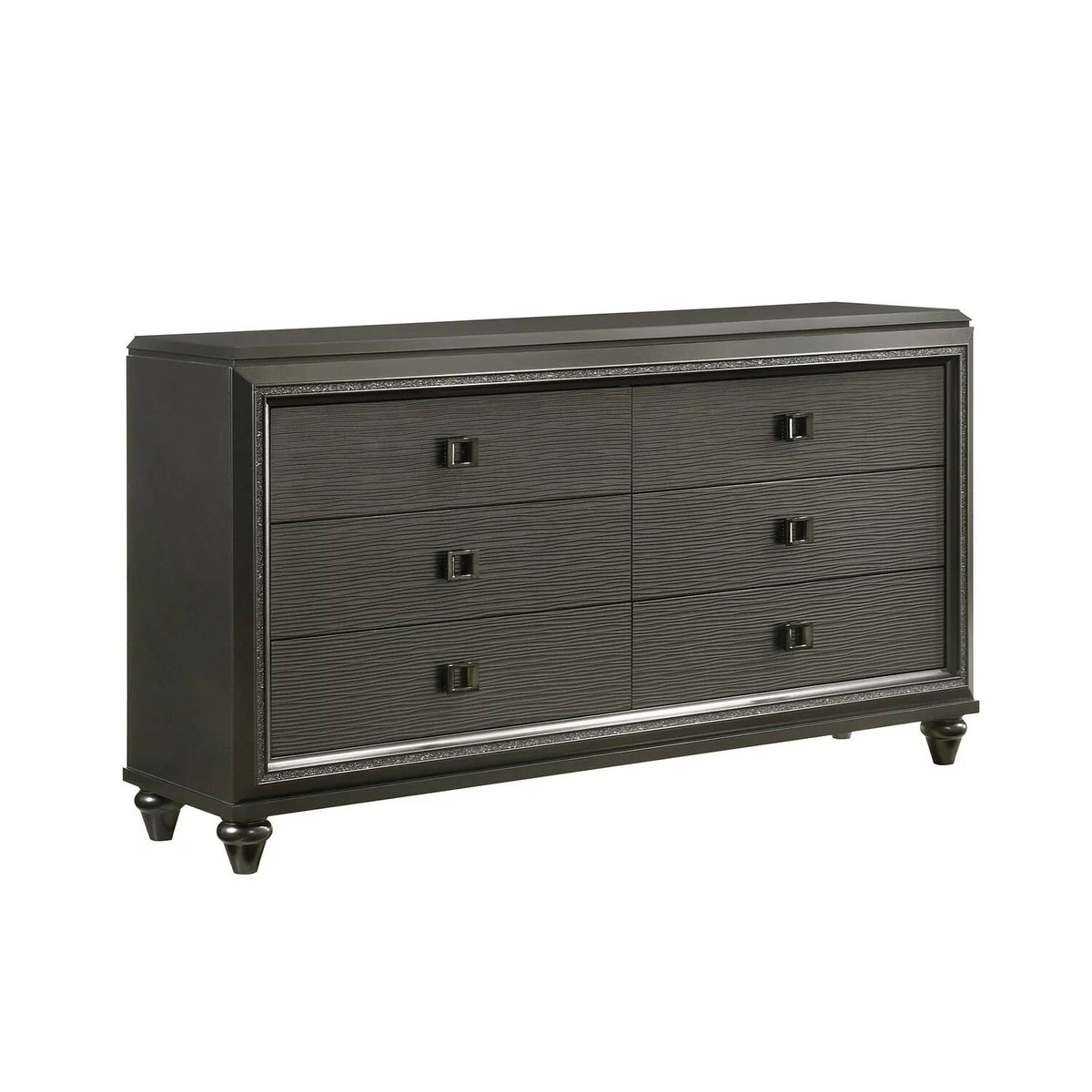 Black 6-Drawer Dresser T903