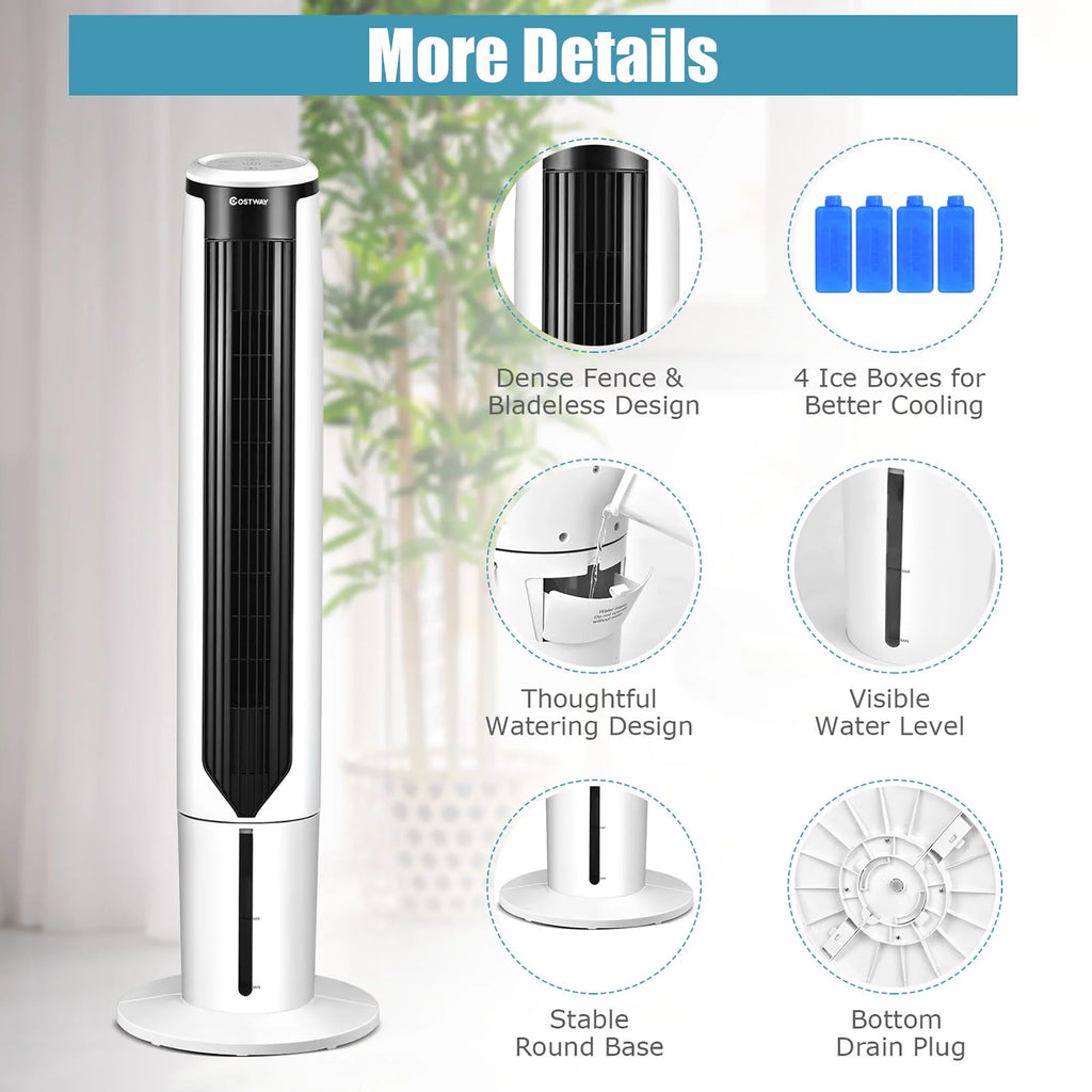 41'' Evaporative Air Cooler Oscillating Fan with Remote Control P624604