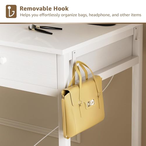 Gold Vanity Desk with Mirror and Light and Chair K8334
