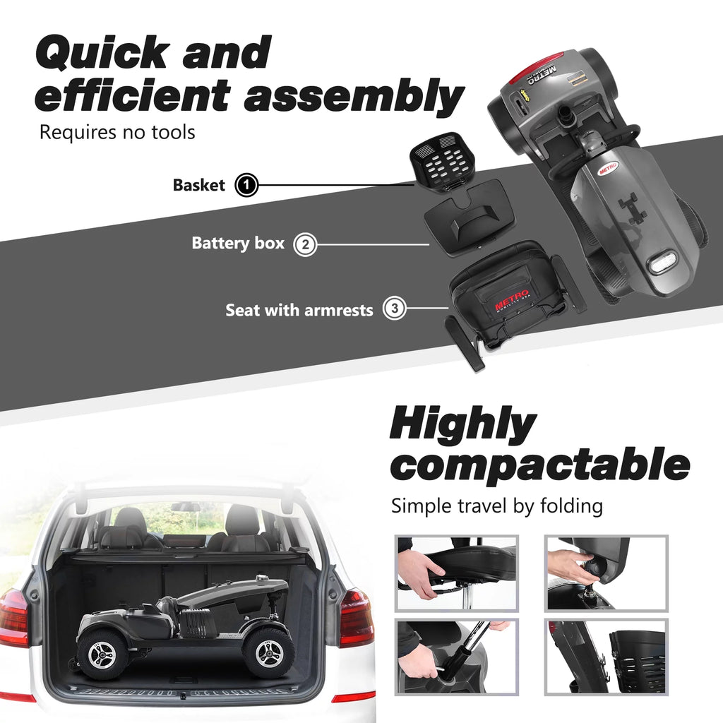 4 Wheels Compact Electric Mobility Scooter R387