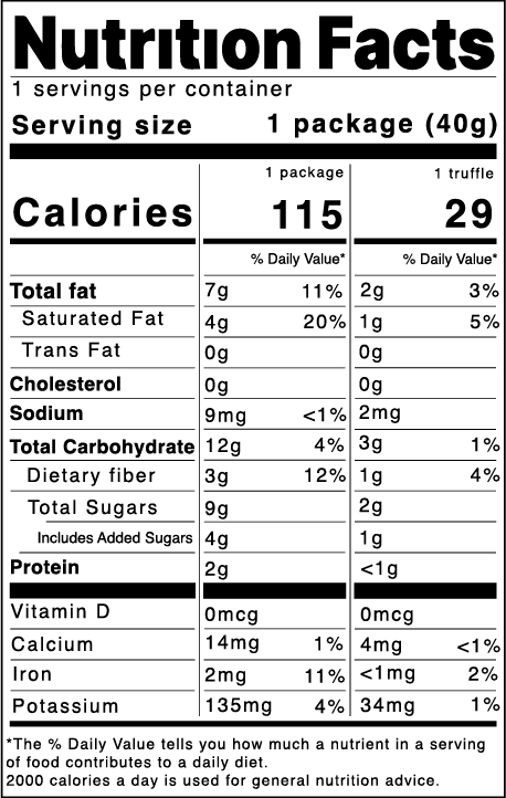 Orange Zest Chocolate Truffles 4 Pack J41148