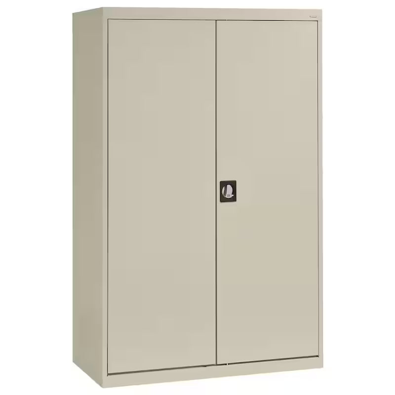 Steel Freestanding Garage Cabinet in Putty S6355