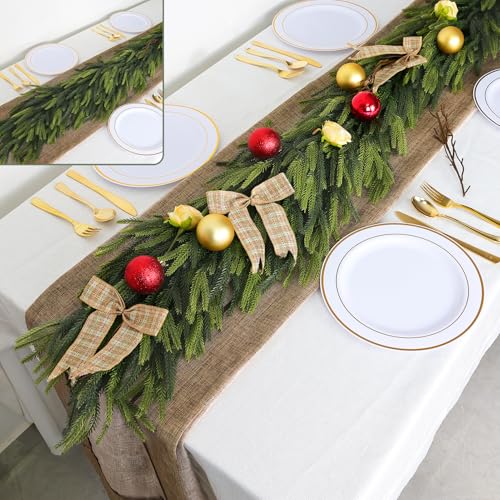 6FT Artificial Norfolk Pine Greenery Christmas Garland I58765