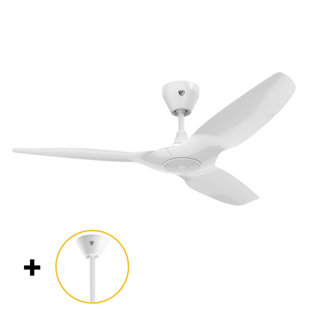 White 52 Ceiling Fan with Downrod E80296