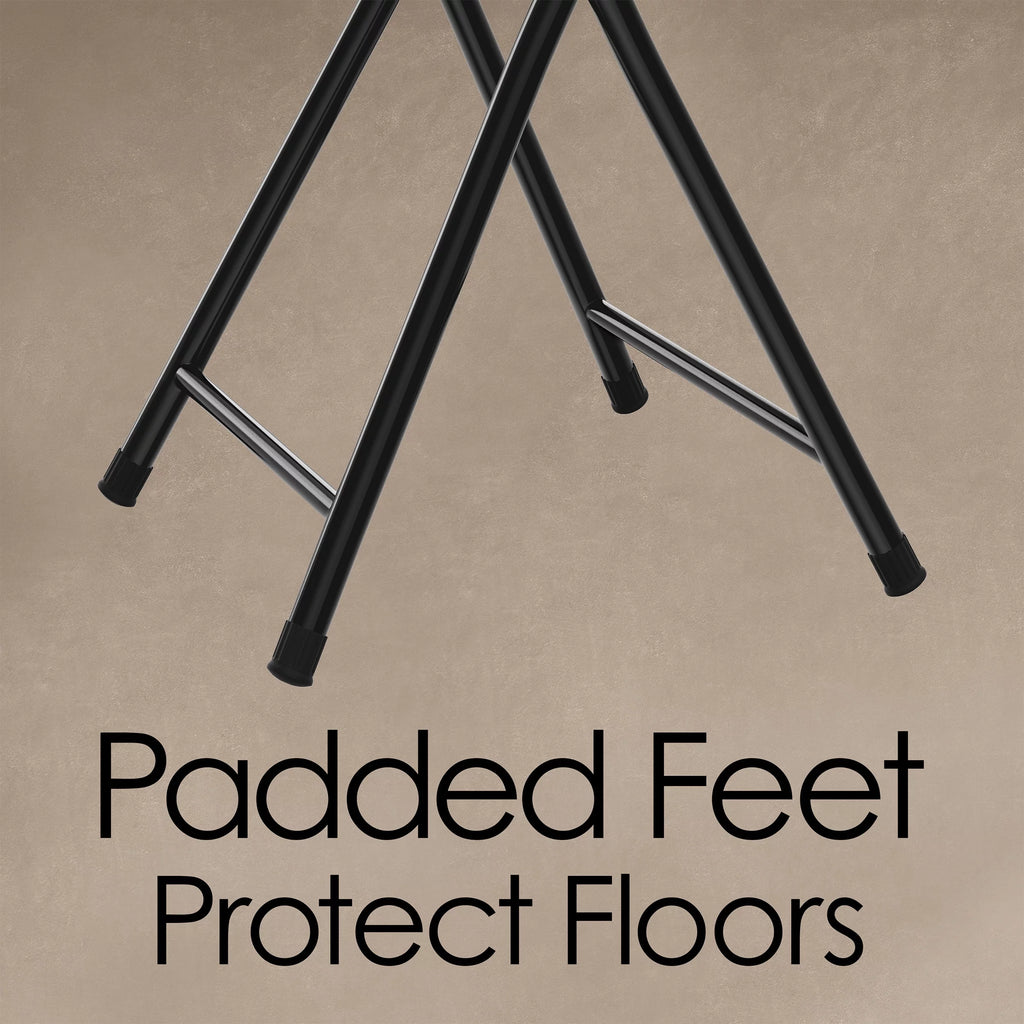 Black 18-Inch Folding Stool Y46188
