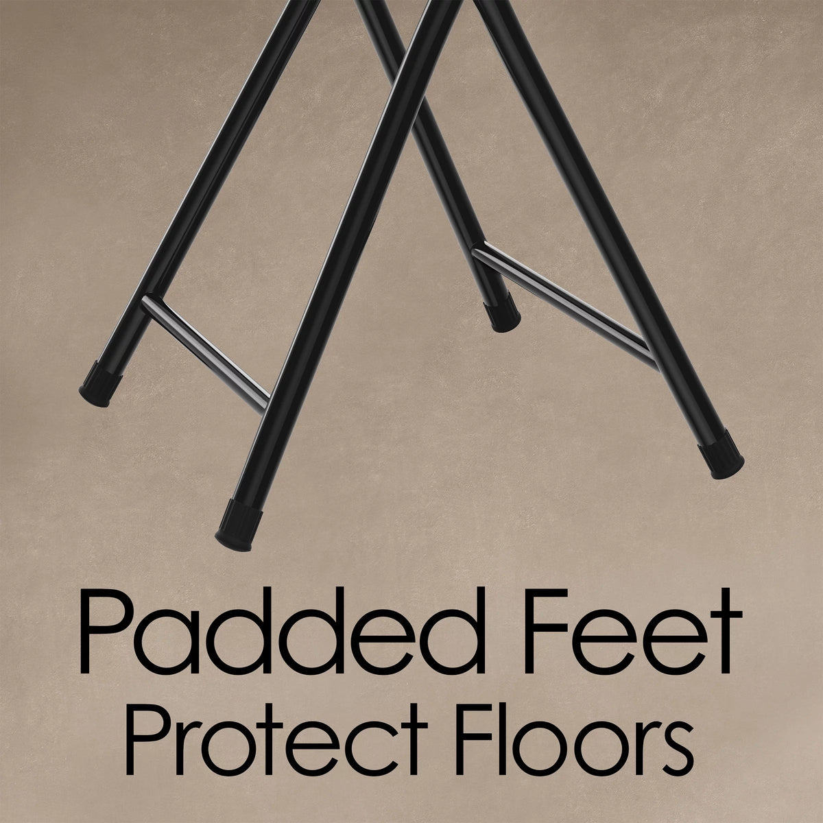 Black 18-Inch Folding Stool Y46188