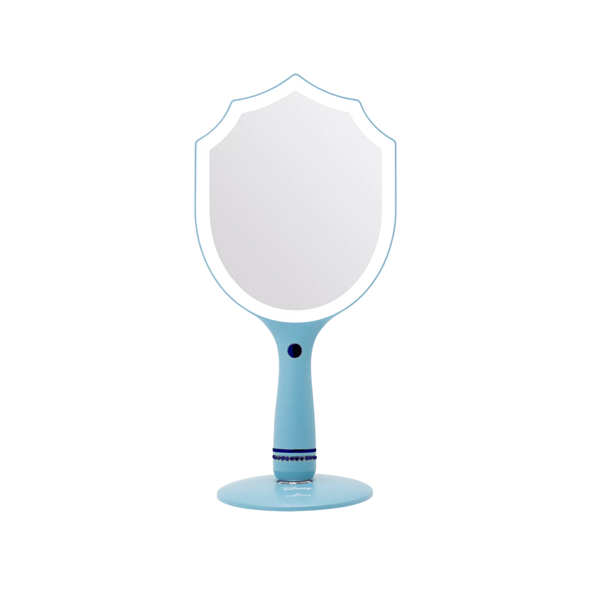 Handheld LED Lighted Makeup Mirror with Standing Base N36565